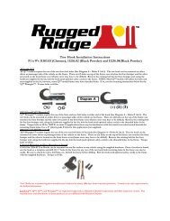 Tow Hook Installation Instructions P/n #'s 11303.03 (Chrome ...