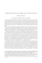 On Proportionality of Countermeasures in International Law