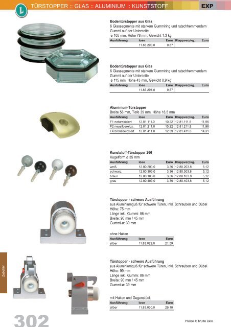 Exportkatalog 14/15 Türbeschläge