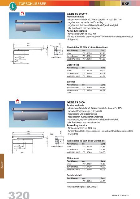 Exportkatalog 14/15 Türbeschläge