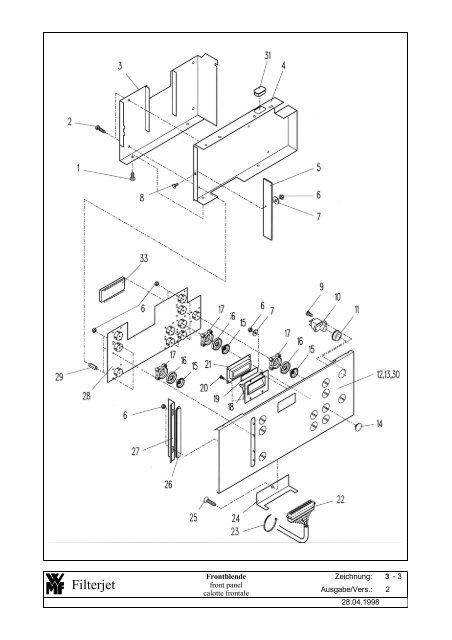 WMF Ersatzteilliste Spare parts list Liste pièces detachées WMF ...