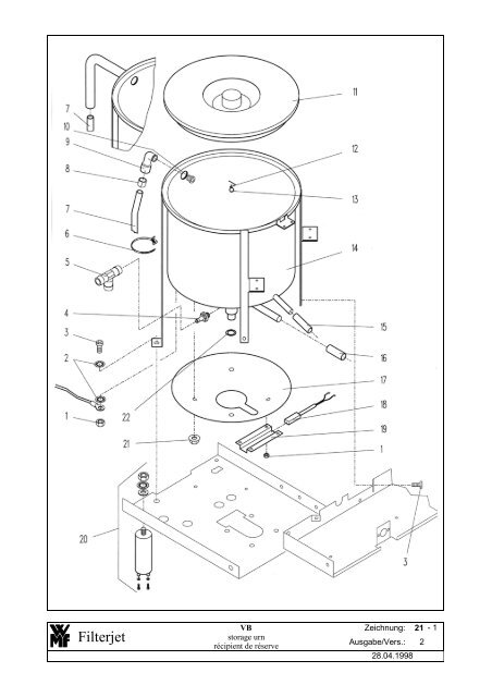 WMF Ersatzteilliste Spare parts list Liste pièces detachées WMF ...