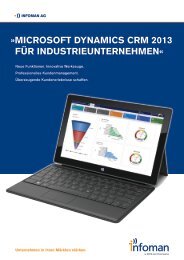 »MICROSOFT Dynamics CRM 2013 Für INDUSTRIEUNTERNEHMEN«