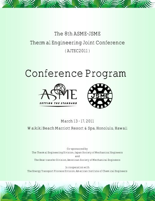 The 8th ASME-JSME