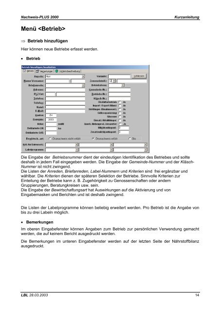 Nachweis-PLUS 2000 - Qualinova AG