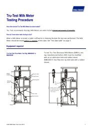 âtru-testâ milk meters - Quality Certification Services