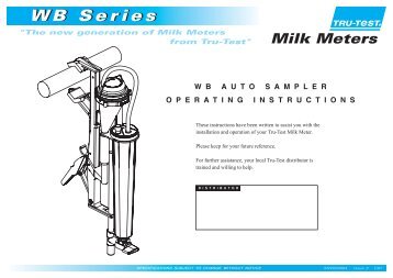 Tru-Test Auto Sampler (WB) - Quality Certification Services