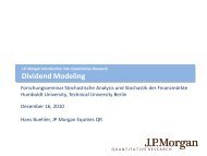 Modeling Dividends - Hans Buehler