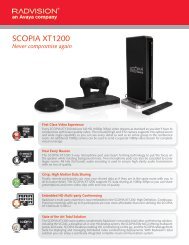 SCOPIA XT1200 - Radvision