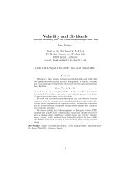 Volatility and Dividends - Hans Buehler