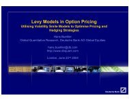 Levy Models in Option Pricing - Hans Buehler