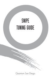 Snipe tuning Guide 2004 - Quantum sails