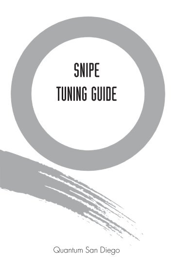 Snipe tuning Guide 2004 - Quantum sails