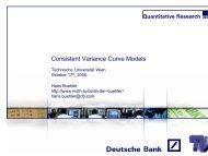 Consistent Variance Curve Models - Hans Buehler