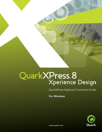 QuarkXPress 8 Keyboard Command Guide, Windows