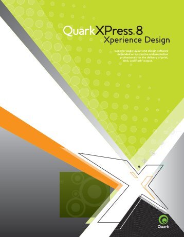 QuarkXPress 8 marketing brochure