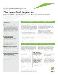 SPL, PIM info sheet - Quark