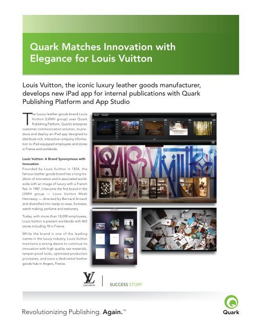 Louis Vuitton success story - Quark