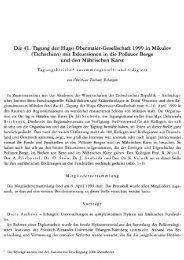 Die 41. Tagung der Hugo Obermaier-Gesellschaft ... - Quartaer.eu