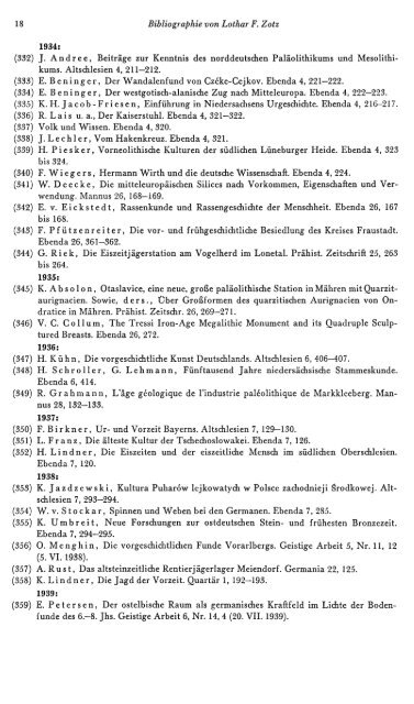 Bibliographie von Lotbar F. Zotz - Quartaer.eu