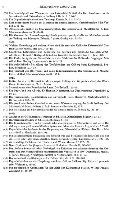 Bibliographie von Lotbar F. Zotz - Quartaer.eu