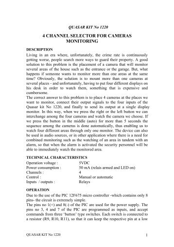 User Manual - Quasar Electronics