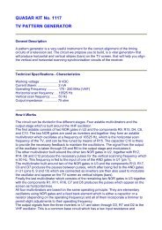QUASAR KIT No. 1117 TV PATTERN GENERATOR