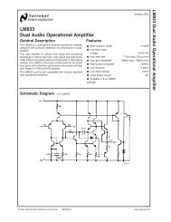 LM833 Dual Audio Operational Amplifier