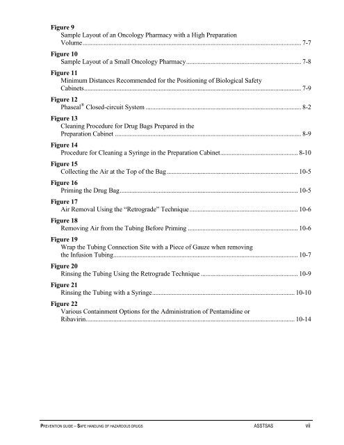 Prevention Guide - Safe Handling of Hazardous Drugs - Irsst