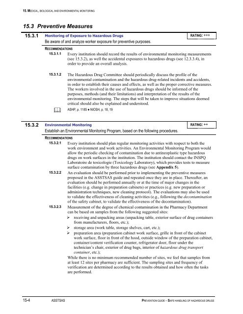 Prevention Guide - Safe Handling of Hazardous Drugs - Irsst