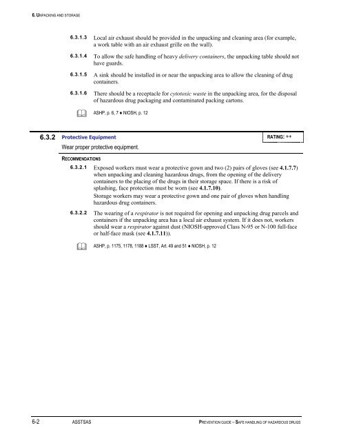 Prevention Guide - Safe Handling of Hazardous Drugs - Irsst