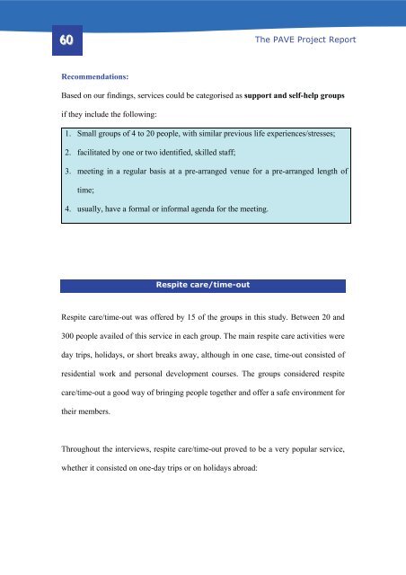 The Pave Project Report - Queen's University Belfast