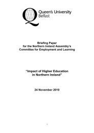 Impact of Higher Education in Northern Ireland - Queen's University ...