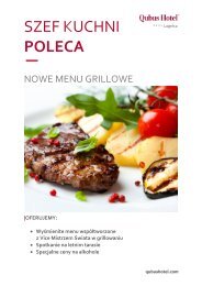 menu grillowe i - Qubus Hotel