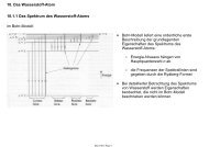 10. Das Wasserstoff-Atom 10.1.1 Das Spektrum des Wasserstoff ...