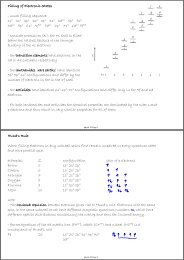 Filling of Electronic States - usual filling sequence: - consider ...