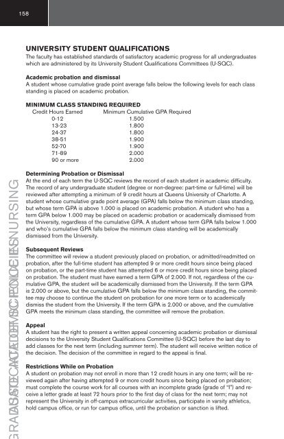 2008-2009 Academic Catalog - Queens University of Charlotte