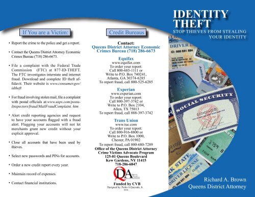 IDENTITY THEFT - Queens County District Attorney