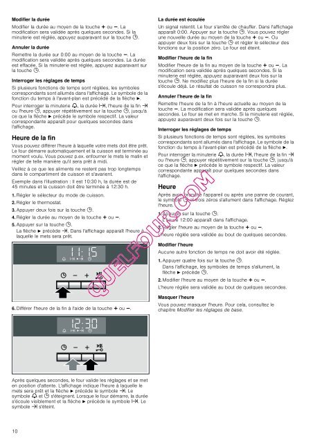 [fr] Mode d'emploi Four encastrable HB75BC.50F - Quel four