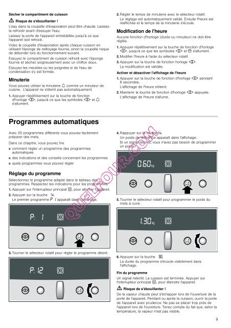 [fr] Mode d'emploi Four combi-vapeur C44.20N0. - Quel four