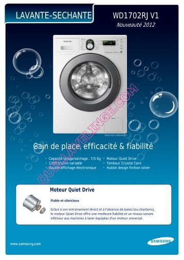 Moteur Quiet Drive - Quel lave-linge