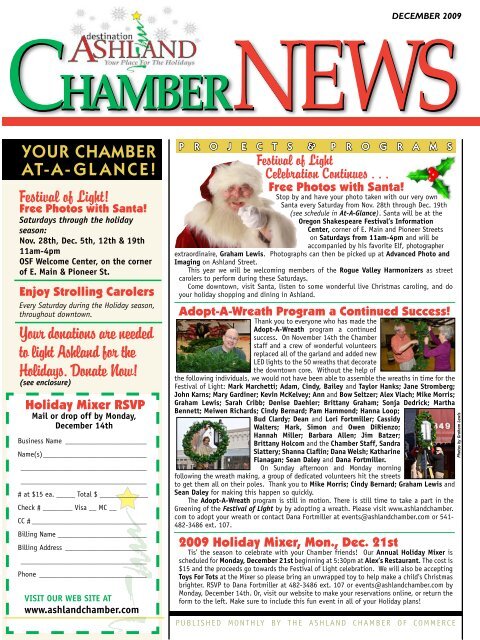 ChamberNEWS ChamberNEWS - Ashland Chamber of Commerce