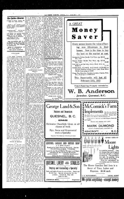 19150206_Cariboo Observer.pdf - the Quesnel & District Museum ...