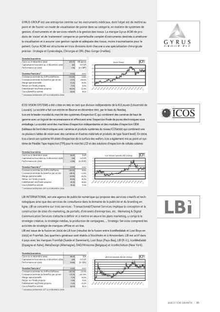 Prospectus Augmentation de Capital 2007 - Quest for Growth