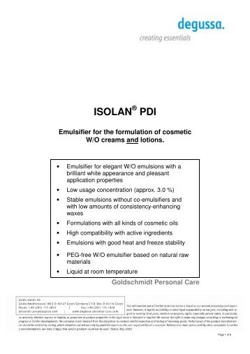 ISOLAN PDI e - Quetzal Quimica