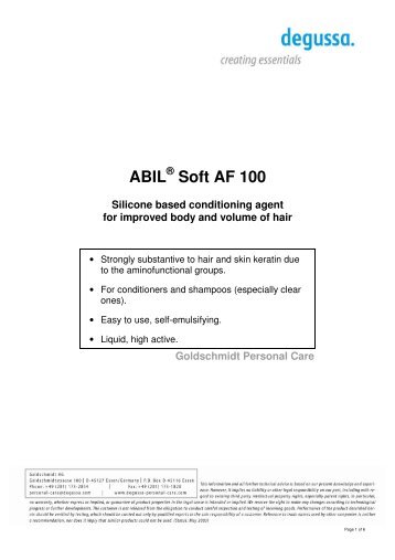 ABIL Soft AF 100_e_D1201 - Quetzal Quimica