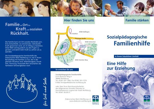 Faltblatt Sozialpädagogische Familienhilfe - Diakonie Wolfsburg