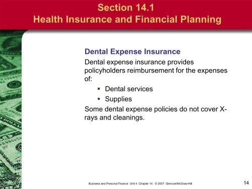 Business and Personal Finance Unit 4 Chapter 14 Â© 2007 ... - Quia