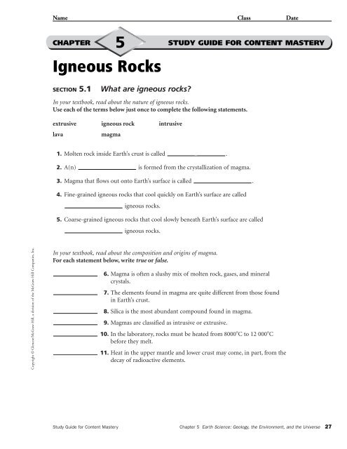 Name Class Date Chapter 4