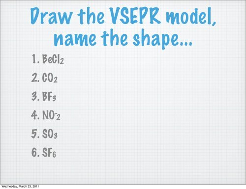 VSEPR Powerpoint - Quia